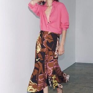 Zara SW Collection Asymmetrical Skirt